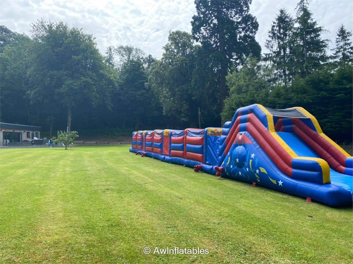 Giant Assault Course (90ft 4 Part) Straight Line Best Bouncy Castle