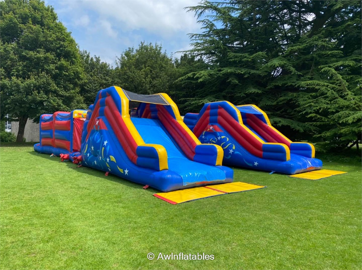 Giant Assault course (90ft 4Part) Best Bouncy Castle & Soft play