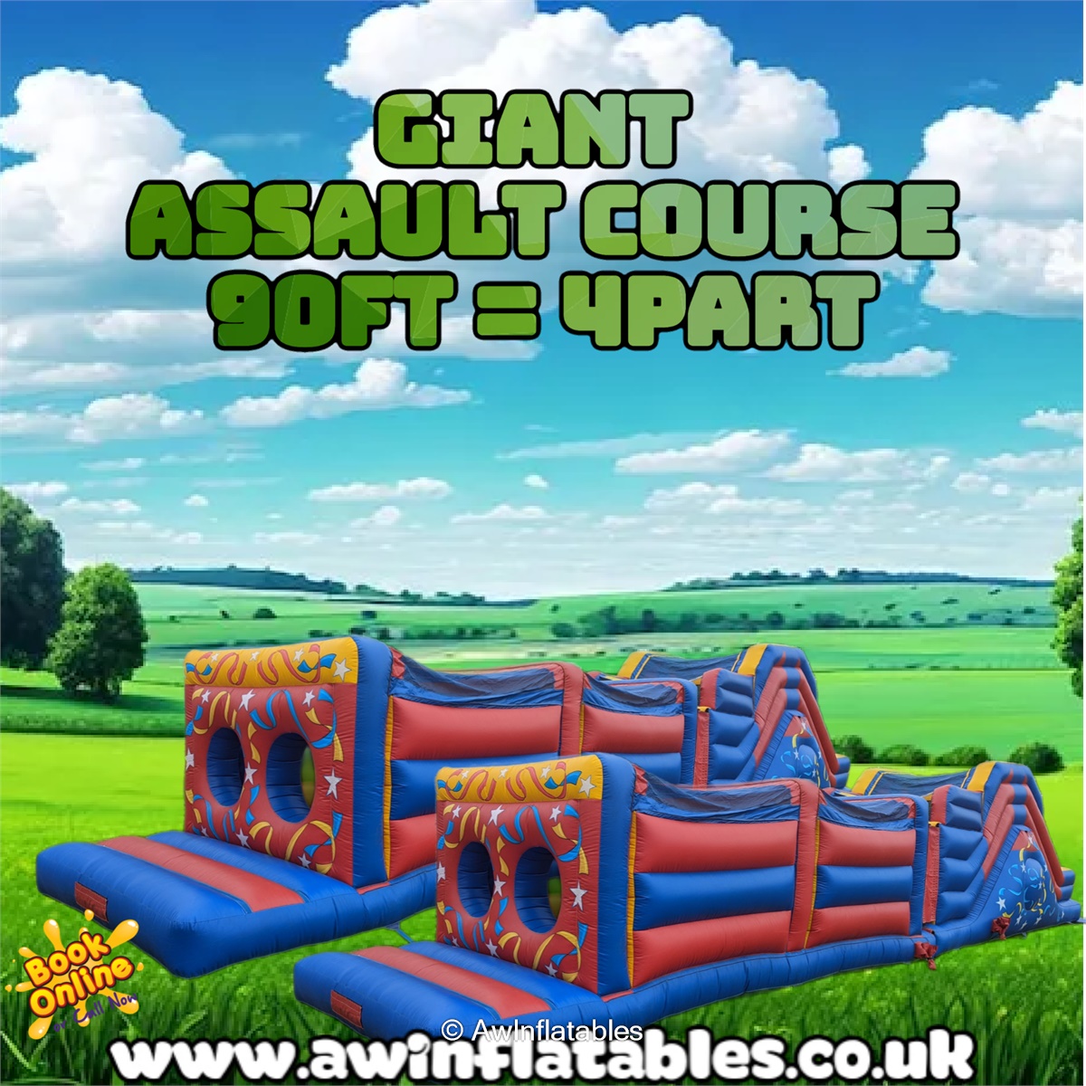 Competitive & Giant Sports Inflatables hire in WestonSuperMare